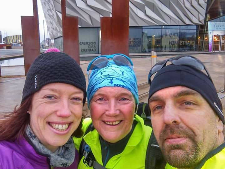 Catriona from Pure Running, Mary Hickey & Pete from PAT 2018 - Triple R Challenge.